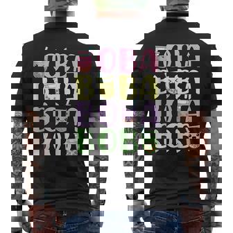 Cute Boba Milk Tea Lover Kawaii Pastel Tapioca Bubble Tea Mens Back Print T-shirt | Mazezy