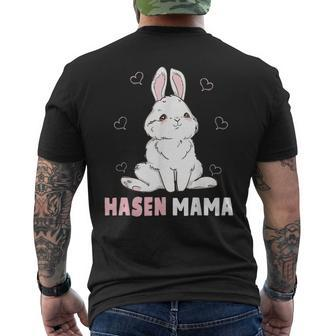 Cute Bunny Easter Rabbit Mum Rabbit Mum For Women Men's Back Print T-shirt | Mazezy