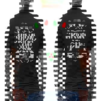 Cute Christmas Crew Matching Pajama Lights Men's T-shirt Back Print - Thegiftio UK