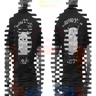 Cute Cow Pig Squishmallow Gang Men's Back Print T-shirt | Mazezy