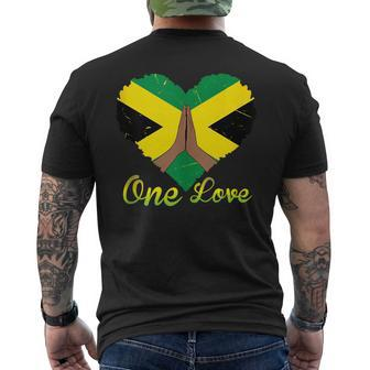 Cute Jamaican Zen One Love Meditation Pose Meditation Funny Gifts Mens Back Print T-shirt | Mazezy