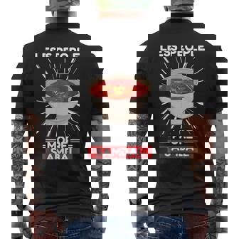 Cute Kawaii Sambal Less People More Sambal Kawaii Aesthetic Mens Back Print T-shirt | Mazezy