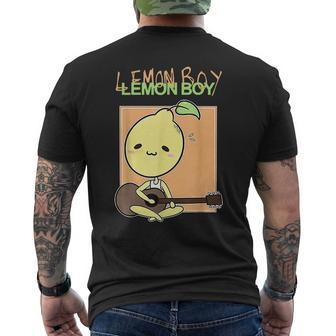 Cute Lemon-Boy Funny Lemon Fruits Lover Mens Back Print T-shirt | Mazezy