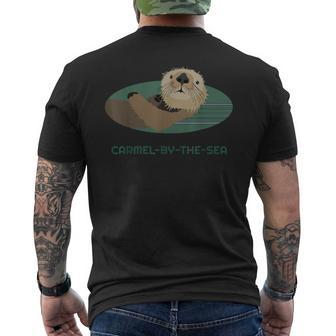 Cute Otter Carmel-By-The-Sea California Coast Resident Men's T-shirt Back Print | Mazezy