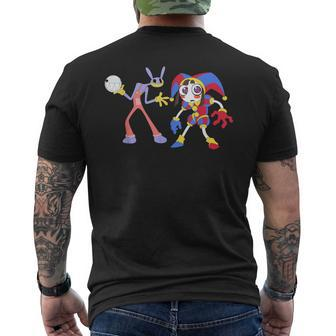 Cute Pomni Bubble Amazing Digital Circus Gooseworx Men's T-shirt Back Print - Seseable