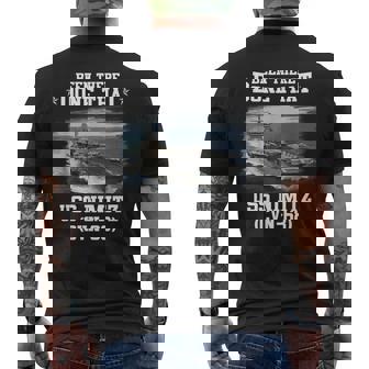 Cvn68 Uss Nimitz Navy Ships Men's Back Print T-shirt | Mazezy