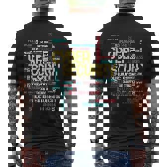 Cyber Security Hacker It Analyst Computer Programmer Men's T-shirt Back Print - Thegiftio