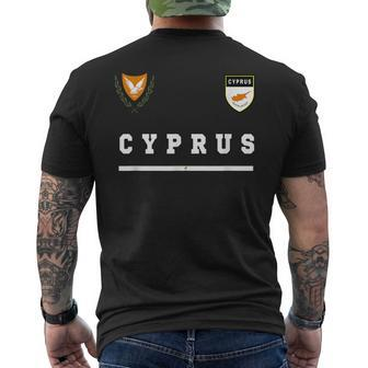 Cyprus SportSoccer Jersey Flag Football Nicosia Mens Back Print T-shirt | Mazezy