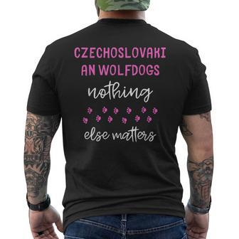 Czechoslovakian Wolfdogs Nothing Else Matters Men's T-shirt Back Print | Mazezy