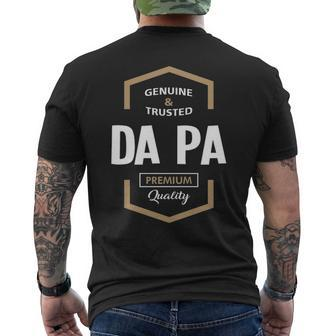 Da Pa Grandpa Gift Genuine Trusted Da Pa Quality Mens Back Print T-shirt - Seseable