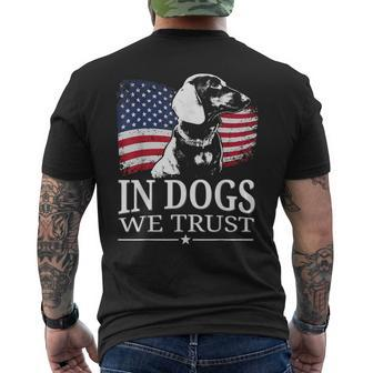 Dachshund Wiener Dog Breed Mens Back Print T-shirt - Thegiftio UK