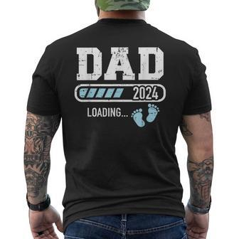 Dad 2024 Loading For Pregnancy Announcement Mens Back Print T-shirt - Monsterry CA