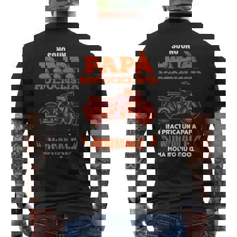 Dad Biker Dad Normal But Much More Cool Motorcycle Mens Back Print T-shirt - Thegiftio