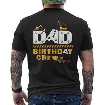 Dad Birthday Crew Construction Family Birthday Party Mens Back Print T-shirt - Thegiftio UK