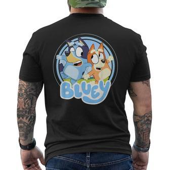 Dad Dog Cartoon Dog Lovers Family Matching Birthday Party Funny Gifts For Dad Mens Back Print T-shirt