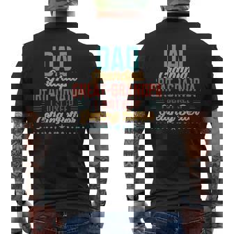 Dad Grandpa Great Grandpa Fathers Day Last Minute Mens Back Print T-shirt - Thegiftio