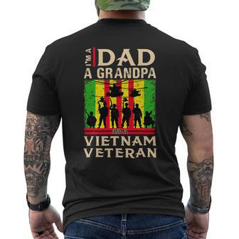 Dad Grandpa Vietnam Veteran Shirts Veteran Fathers Day 230 Mens Back Print T-shirt - Monsterry