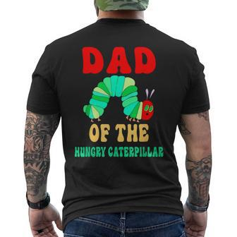 Dad Of Hungry Caterpillar Cute Caterpillar Birthday Men's T-shirt Back Print | Mazezy