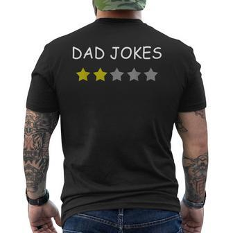 Dad Jokes Birthday Father 40Th Golden Men's Back Print T-shirt | Mazezy