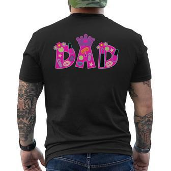 Dad Spa Theme Kids Birthday Pamper Little Spa Party Matching Mens Back Print T-shirt - Seseable