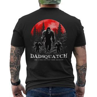 Dad Squatch Like A Grandpa Just Way More Squatchy Funny Mens Back Print T-shirt - Thegiftio UK