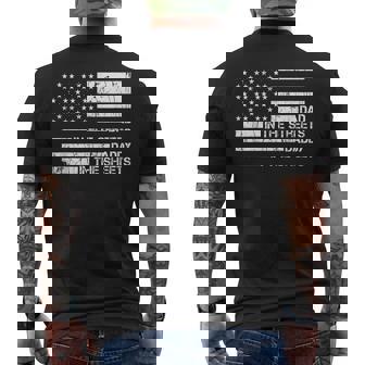 Dad In The Streets Daddy In The Sheets Presents For Dad Men's T-shirt Back Print - Seseable