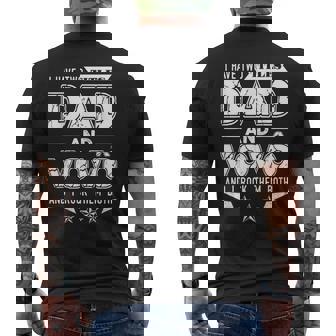 Dad And Vovo Grandpa Saying Portuguese Vovo Idea Men's Back Print T-shirt | Mazezy
