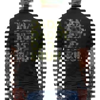 Dada Daddy Dad Bruh Funny Fathers Day Camo Dad Bruh Mens Back Print T-shirt - Thegiftio