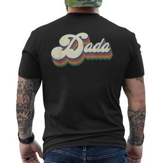 Dada Gifts Retro Vintage Fathers Day Dada Mens Back Print T-shirt | Mazezy CA