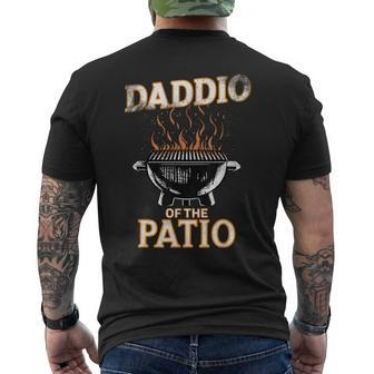 Daddio Of The Patio Fathers Day Bbq & Grill Mens Back Print T-shirt - Seseable