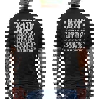 Daddy Of The Birthday Princess Fathers Day Dad & Daughter Men's T-shirt Back Print - THEGIFTIO