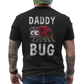 Daddy Bug Ladybug Lover Cute Dad Fathers Day Men's T-shirt Back Print | Mazezy