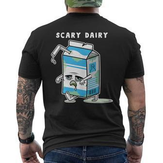 Dairy Is Scary Halloween Costume For Vegan Vegetarian Mens Back Print T-shirt | Mazezy