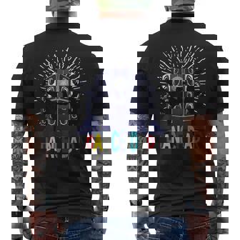 Dance Dad For Men Dancing Father Ballet Daddy Hip Hop  Men's Crewneck Short Sleeve Back Print T-shirt