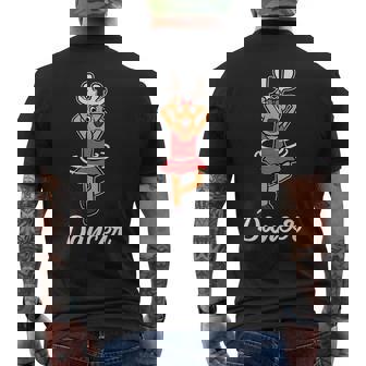 Dancer Reindeer Christmas Costume Ugly Christmas Sweater Men's T-shirt Back Print | Mazezy