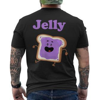 Dancing Jelly Peanut Butter And Jelly Men's T-shirt Back Print - Thegiftio UK