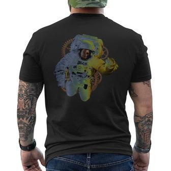 Dark Side Astronaut Mens Back Print T-shirt - Monsterry