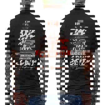 Dave Name Gift If Dave Cant Fix It Were All Screwed Mens Back Print T-shirt - Seseable