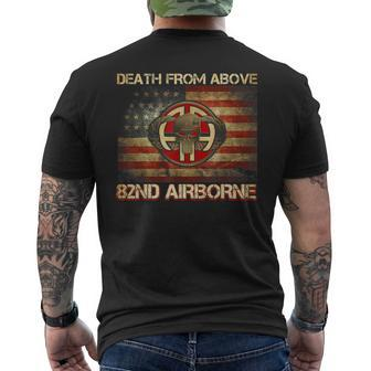 Death From Above 82Nd Airborne Division Veteran Men's T-shirt Back Print | Mazezy