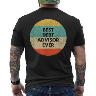Debt Advisor Men's T-shirt Back Print | Mazezy