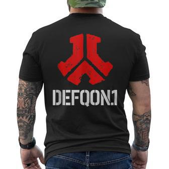 Defqon1 Hardstyle Gabber Tekno Uptempo Men's T-shirt Back Print | Mazezy