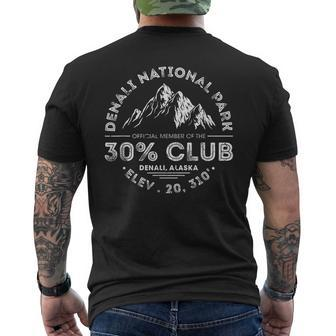 Denali National Park Alaska 30 Club Denali Mountain Tourist Mens Back Print T-shirt - Monsterry DE