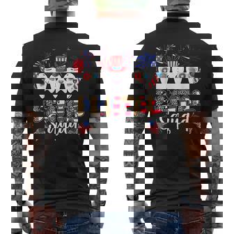Dental Squad 4Th Of July America Flag Patriotic Dentist Mens Back Print T-shirt | Seseable UK
