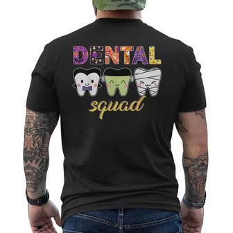 Dental Squad Cute Th Funny Dentist Spooky Halloween Gifts Mens Back Print T-shirt | Mazezy