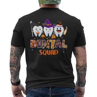 Dental Squad Denstist Spooky Halloween Ghost Costume Men's T-shirt Back Print - Seseable
