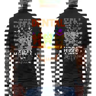 Dental Squad Trick Or Th Dentist Halloween Spooky Men's T-shirt Back Print | Mazezy