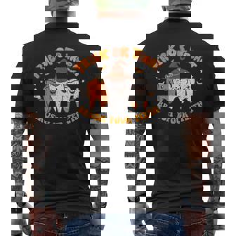 Dentist Dental Halloween Trick Or Treat Brush Your Th Men's T-shirt Back Print | Seseable UK