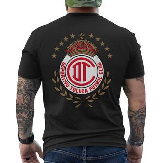 Deportivo Toluca Club Supporter Fan Mexico Mexican Mens Back Print T-shirt - Seseable