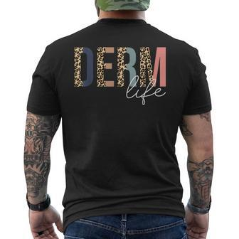 Derm Life Cosmetic Dermatologist Dermatology Men's T-shirt Back Print - Monsterry
