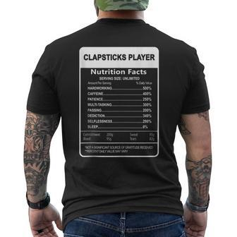 I Destroy Silence Clapsticks Player Men's T-shirt Back Print | Mazezy